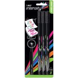 Conjunto De Canetas Marcadoras Bic Intensity Fineliner Black 0,4 Mm (pacote Com 3)