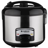 Panela Eletrica De Arroz Cadence 700w 220v - Inox-preta - Faz 10 Xicaras