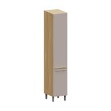 Paneleiro Simples 40cm 2 Pts Elegance Luciane Móveis Freijó/cinammon
