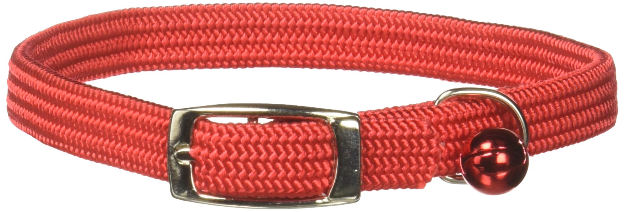 Coleira De Segurança Para Gatos Omnipet Kool Kat Elastic Com Bell Red