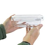 Pote Vidro 640ml Hermético Marmita Mantimentos Com Tampa