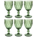 Jogo De Taças Luxx Ellegance 340ml 6 Und Vidro Cristal Green