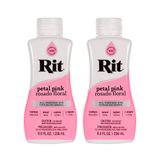 Corante Líquido Rit Dye Multiuso, 240 Ml, Rosa Pétala, Pacote Com 2 Unidades