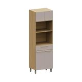 Paneleiro 70cm 4 Pts 1 Gav C/ Nicho Micro-ondas Elegance Luc Freijó/cinammon