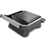 Grill Sanducheira Britania 520w Placas Onduladas Antiaderente Luxx Black 110v