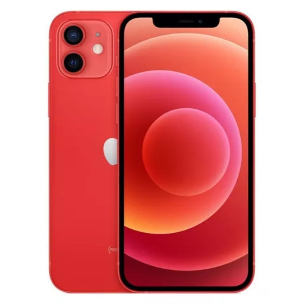 Usado: Iphone 12 128 Gb Vermelho - Muito Bom