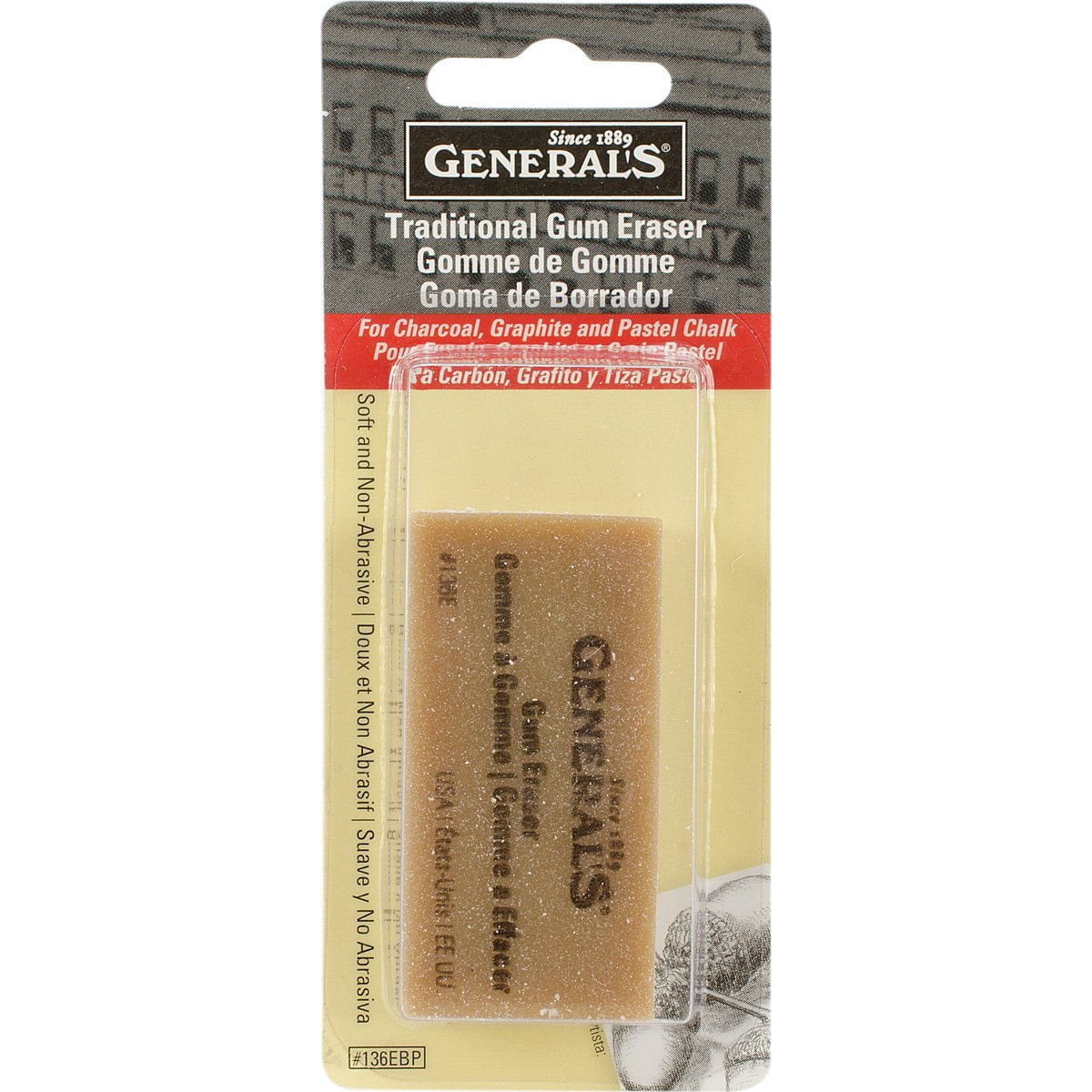 Gum Eraser General's General Pencil 136ebp Para Artista
