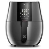 Air Fryer Fritadeira Eletrica 1400w Electrolux 3.2l Painel Digital Luxx Black 220v