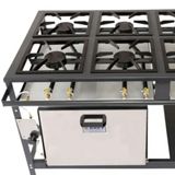 Fogão Industrial 6 Bocas Forno Alta Pressão 30x30