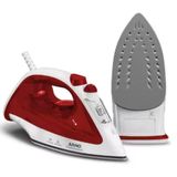Ferro A Vapor 1100w Arno Antiaderente Vermelho Base Gliss 110v