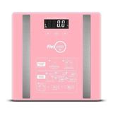 Balança Digital Corporal Com Bioimpedancia Mede 6 Servicos Rosa