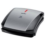 Grill Sanduicheira Britania Inox 1200w Luz Indicadora E Bandeja Coletora 220v