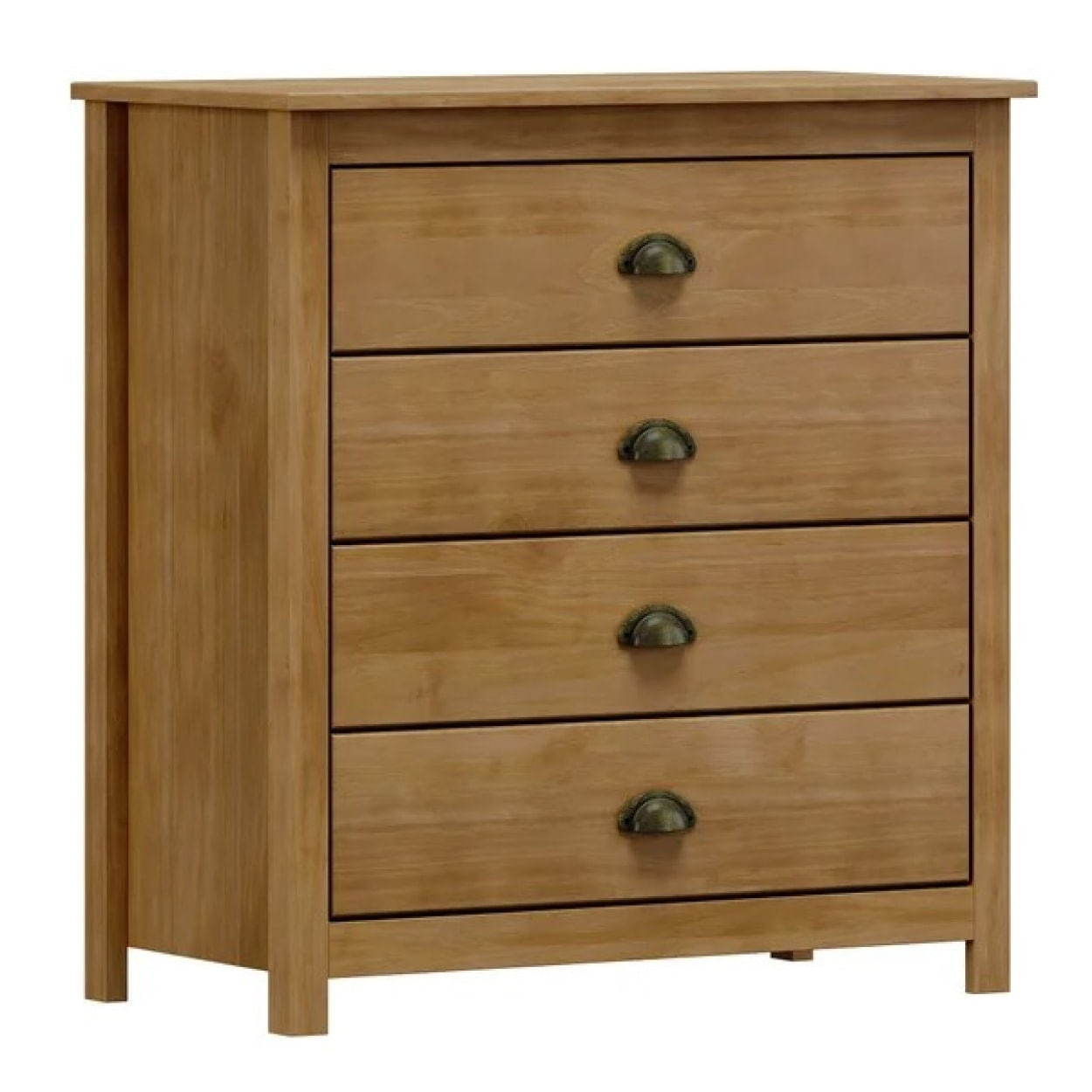 Comoda 4 Gav 80cm Topázio Finestra Freijó