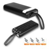 Powerbank Carregador Portátil 4 Cabos Peining 20000 Mah -