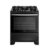 Fogão Dako 5 Bocas Com Mesa De Vidro Tripla Chama Supreme Glass Preto Bivolt