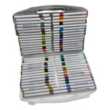 60 Canetinhas Escolar Profissional 1linha Touch Cores