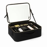 Maleta De Maquiagem Com Espelho E Iluminação Led Ideal Para Viagens