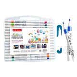 Super Kit Canetinhas Profissional Ponta Profissional 60 Pcs