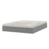 Colchão Casal Molas Ensacadas Pillow Top 138x188x25cm Martino Cinza Umaflex Cinza