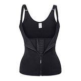 Cinta Modeladora Dupla Compressão Redutor Ziper Preto Tamanho: Xl