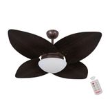Ventilador De Teto Dormamu Café 4 Pás 220v Com Controle