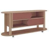 Rack Para Tvs De 65&#39; 4 Rodízios Verê Terracota