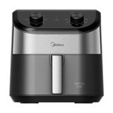 Fritadeira Air Fryer Midea Widemax Cyclone Preto E Inox 4,5l 220v Fwm45p2