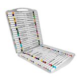 80 Canetinhas Escolar Profissional 1linha Touch Cores