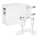 Carregador Branco Rápido Compatível Com Iphone 7 Ao 14 Ios