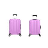 Kit Mala De Viagem Abs 2 Peças Adventure E Action Fortt Rosa - Mab01-ra