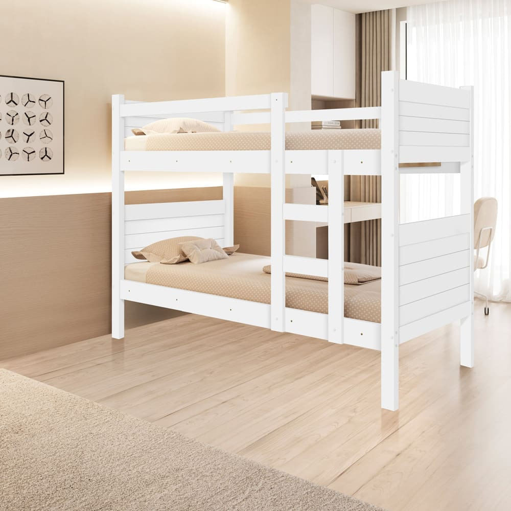 Beliche Barreto Virtus Com Escada, Grade De Proteção E Acabamento Em Pintura Uv - Nature/off White