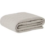 Cobre Leito Tecebem Solteiro Malha 100% Algodão Lisa Em Matelasse 170 X 240cm Trigo