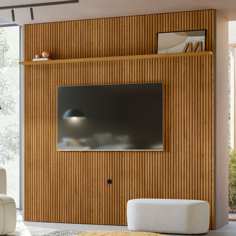 Painel Frisado Para Tv Até 75 Polegadas New Guaporé Madetec
