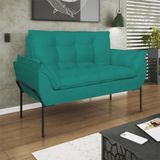 Namoradeira 2 Lugares Reforçada 2 Lugares Preto Balaqui Azul Turquesa