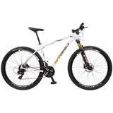 Bike Aro 29 Rino Xr 3x8 Freio Hidr C Shimano K7 Susp Dourada - Branco - 21