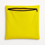 Almofada Capa 42cm Suede Macia Decorativa Sala E Escritório Amarelo
