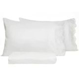 Jogo De Cama Lmpeter Queen Microfibra 100% Poliéster 3 Peças Branco
