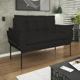 Namoradeira 2 Lugares Reforçada 2 Lugares Preto Balaqui Preto