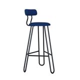 Banqueta Alta Ginger Azul Jeans City