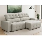 Sofá 3 Lugares Retrátil Reclinável 230cm Linho Atualle Ferguile