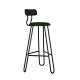 Banqueta Alta Ginger Verde Musgo City