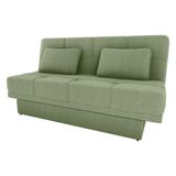Sofá Cama 3 Lugares 200cm Com Almofadas Sany Boucle Oliva Matrix Boucle Oliva