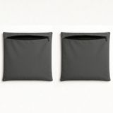 Kit 2 Capas De Almofadas 42cm Suede Sala Ou Quarto Balaqui Cinza