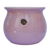 Kit 5 Vasos De Cerâmica Para Velas Aromatica Rosa - 300ml