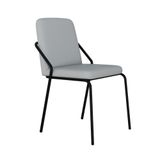 Cadeira Bloom Fixa C-4 Pes S-braco 490x580x850 Mm Com 1 Un Courino Saturno Off White Courino Saturno Off White