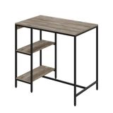 Mesa Bistrô 100x60x92cm C-02banquetas Tub Tucjbi1060.2b Carvalho Est.preta Carvalho - Est.preta