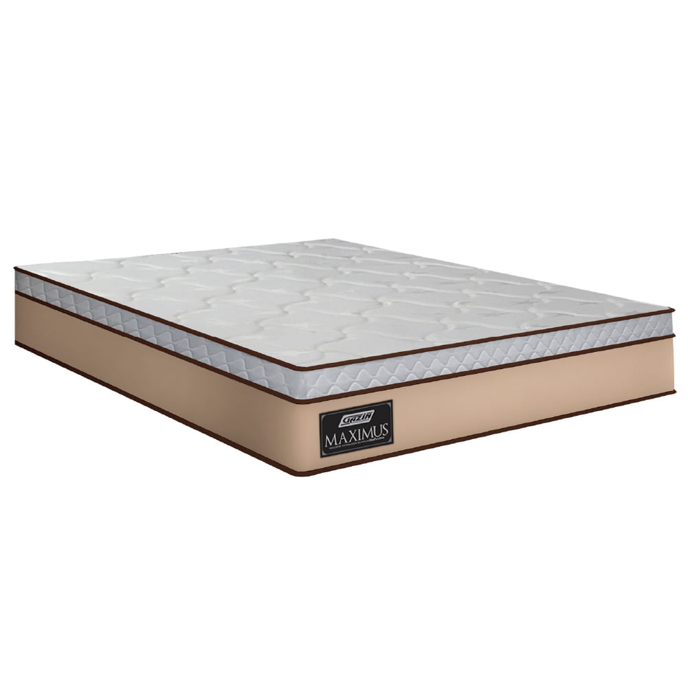 Colchão Casal Gazin Maximus Molas Ensacadas 138x188x24cm - Suporta Até 120kg Por Pessoa