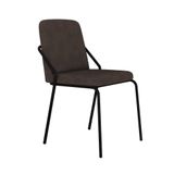 Cadeira Bloom Fixa C-4 Pes S-braco 490x580x850 Mm Com 1 Un Boucle Marrom Castor Boucle Marrom Castor