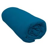 Lençol Portallar Solteiro Com Elástico Malha 100% Algodão Premiun Classic Azul