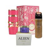 Kit 3 Em 1 Lattafa - Perfume Yara Candy - Creme Alien E Desodorante Fakhar Feminino: O Toque Perfeito Para Sua Pele